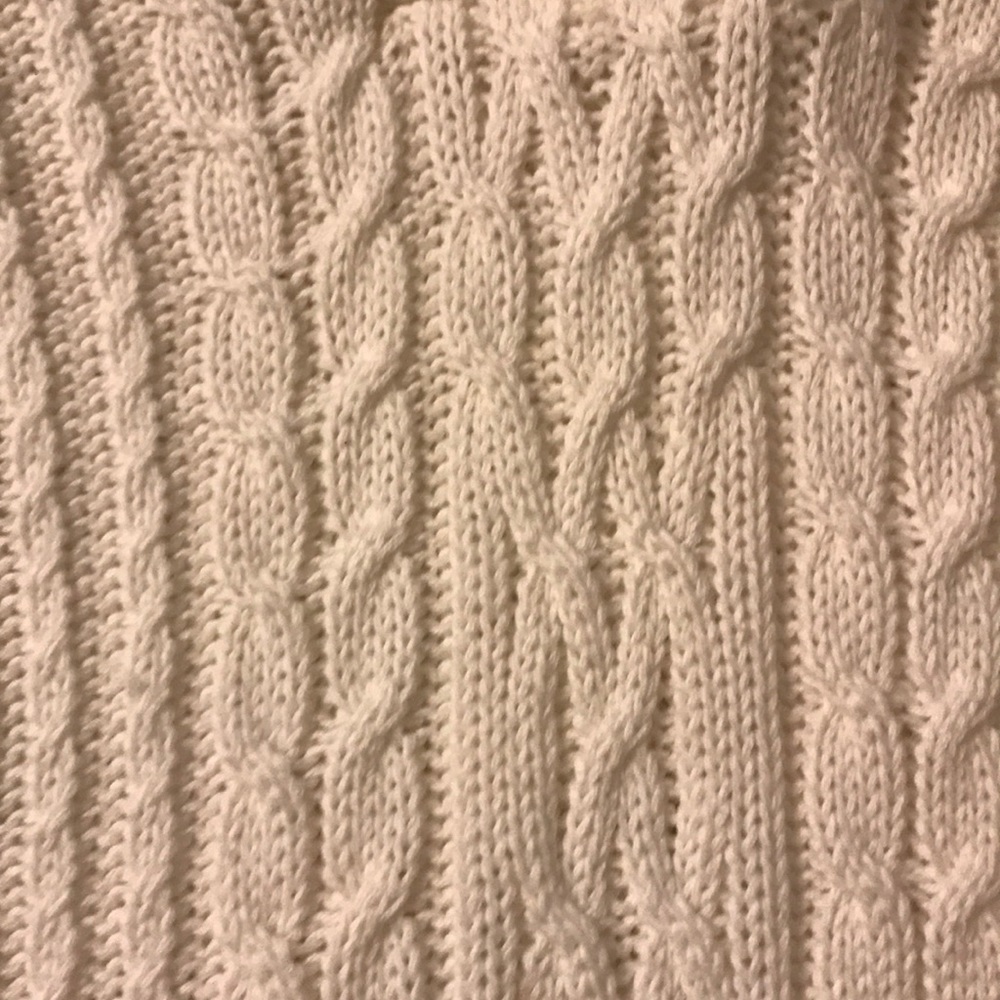 NWOT white knit cotton sweater! - Picture 3 of 6